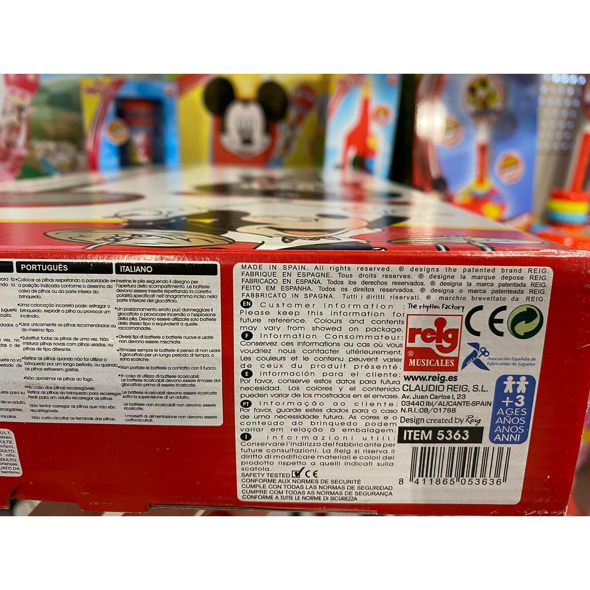 Ensemble musical Mickey Mouse Microphone Guitare pour Enfant