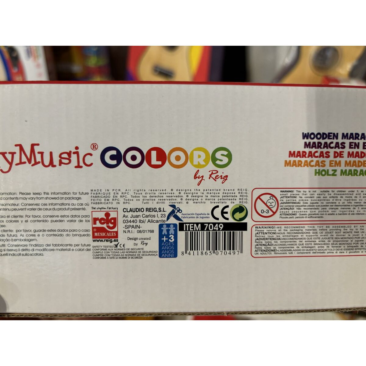 Maracas Reig Multicouleur Bois Plastique 20 cm