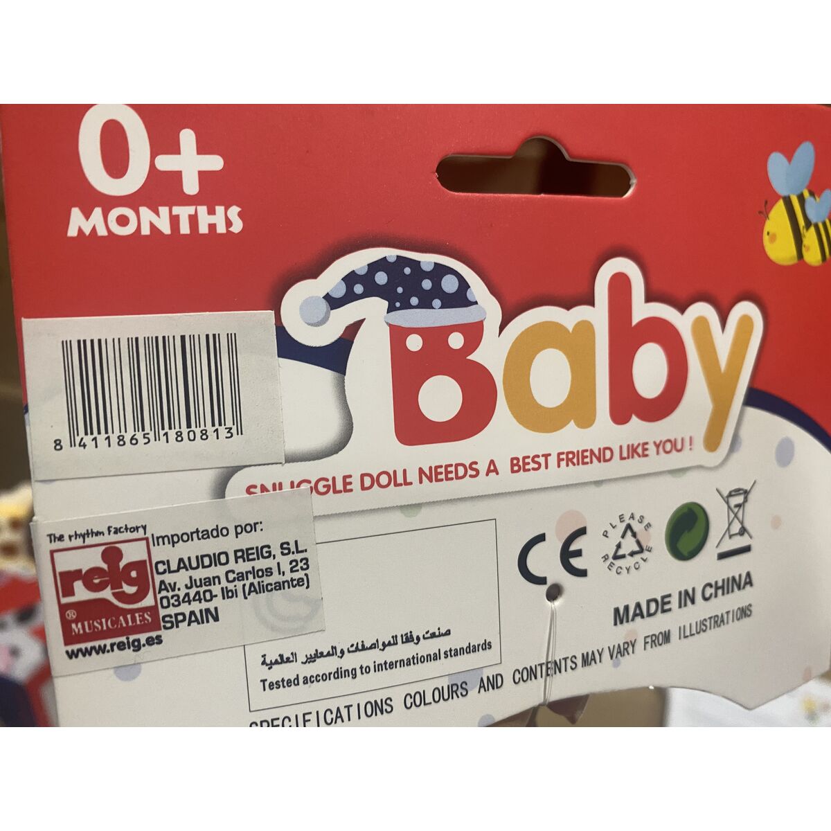 Peluche Hochet Reig 20 cm Eléphant