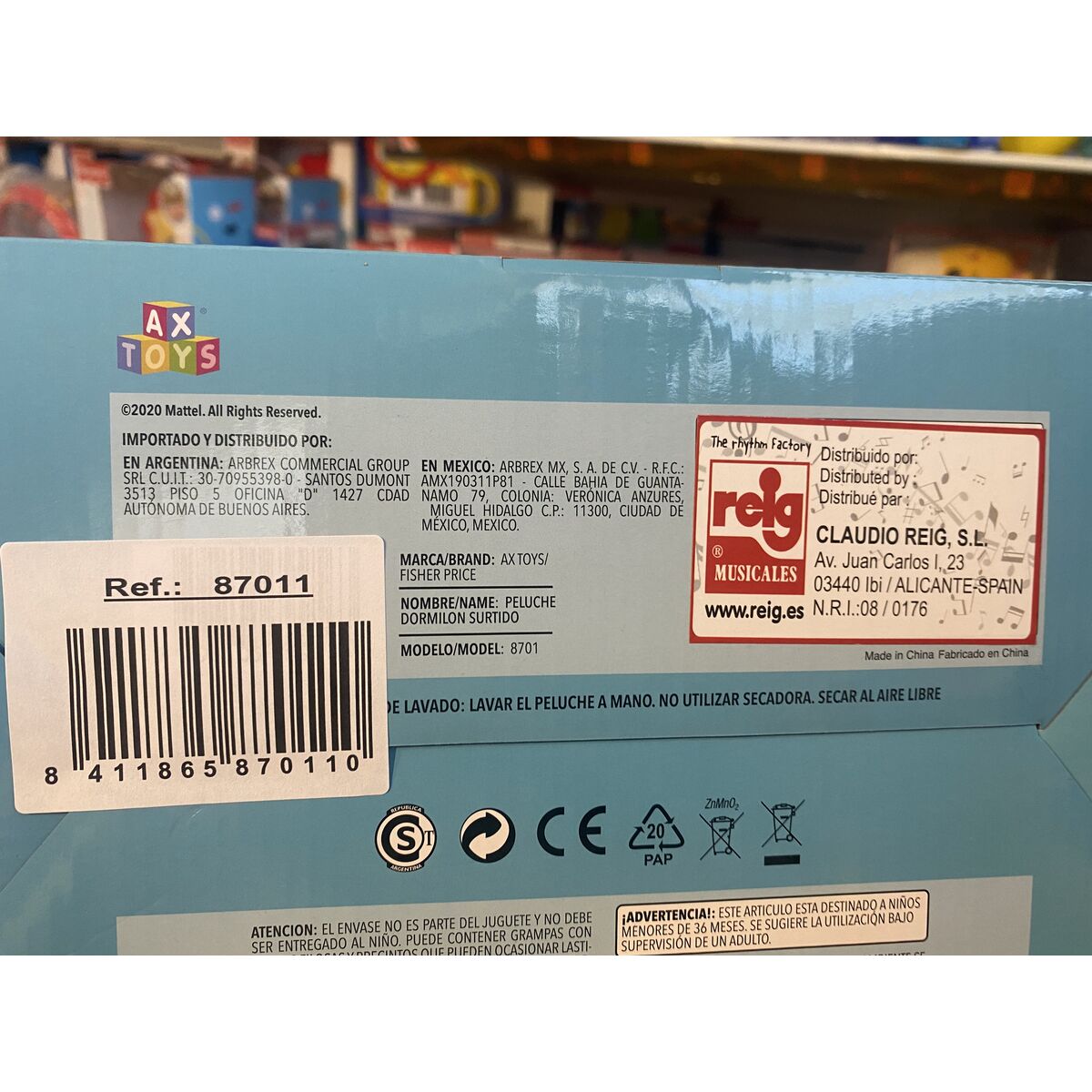 Jouet Peluche Fisher-Price 30 cm Plastique