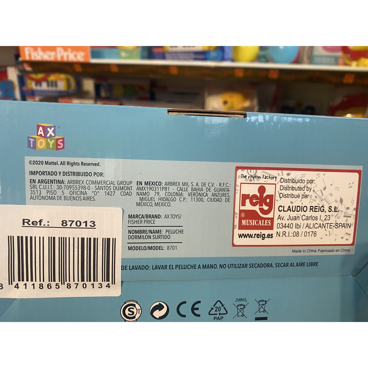 Jouet Peluche Fisher-Price   Ours Panda 30 cm Plastique