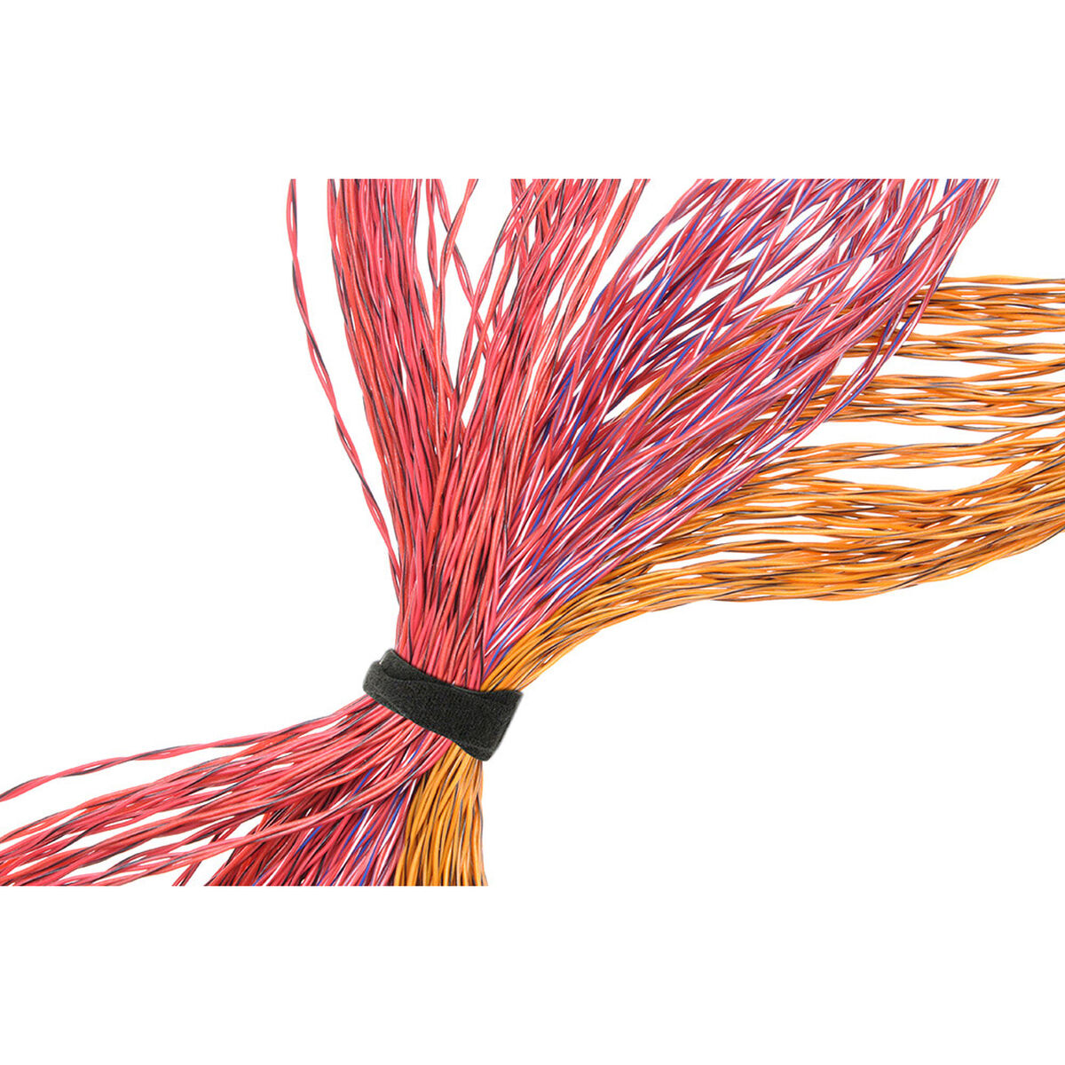 Attaches pour câble en velcro Velcro One-Wrap Strap Noir 13 mm x 20 cm (25 Unités)