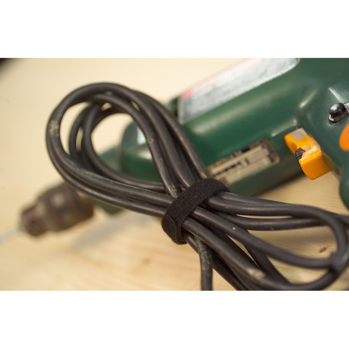 Attaches pour câble en velcro Velcro One-Wrap Strap Noir 13 mm x 20 cm (25 Unités)