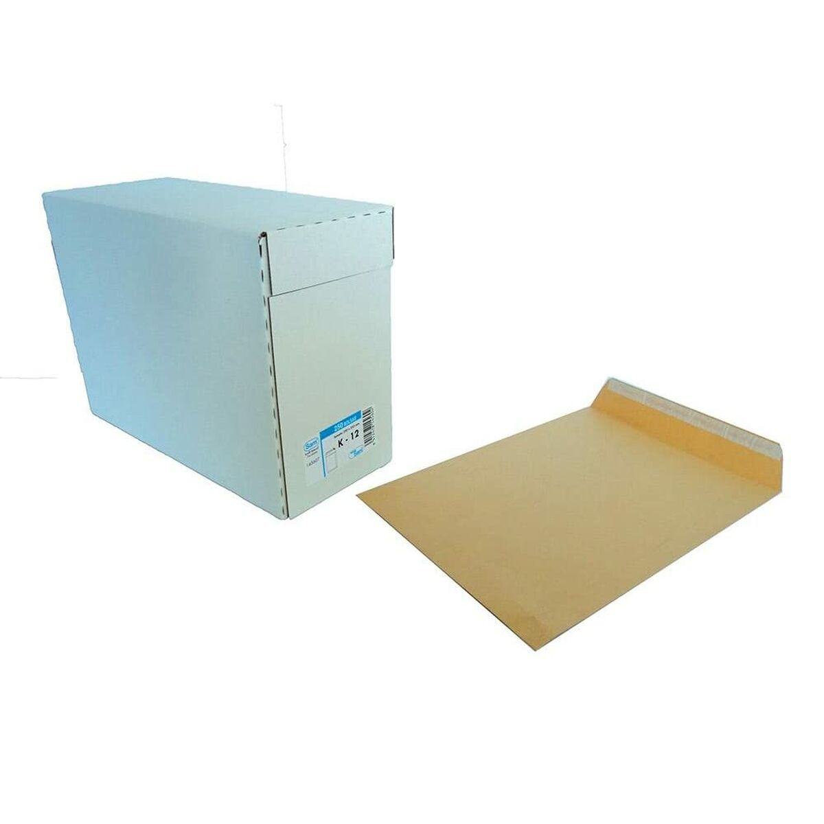 Enveloppe Sam K-12 DIN B4 Marron Feuille 250 x 353 mm Autocollant 4 Pièces
