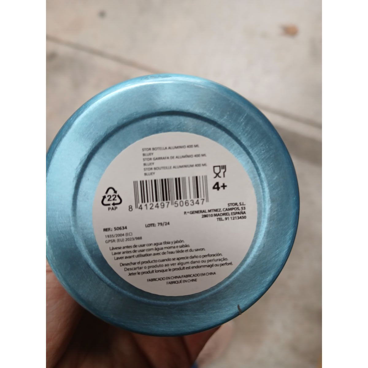 Bouteille Bluey Aluminium 400 ml