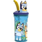 Verre avec Paille Bluey PVC 3D