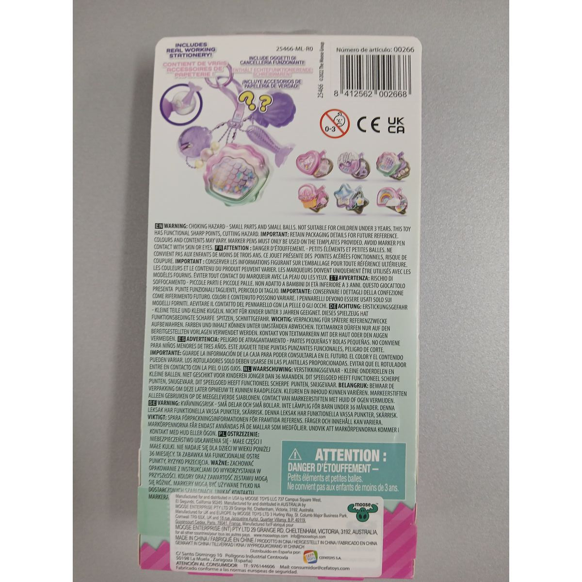 Porte-clés Peluche Cefatoys Tiny Tins