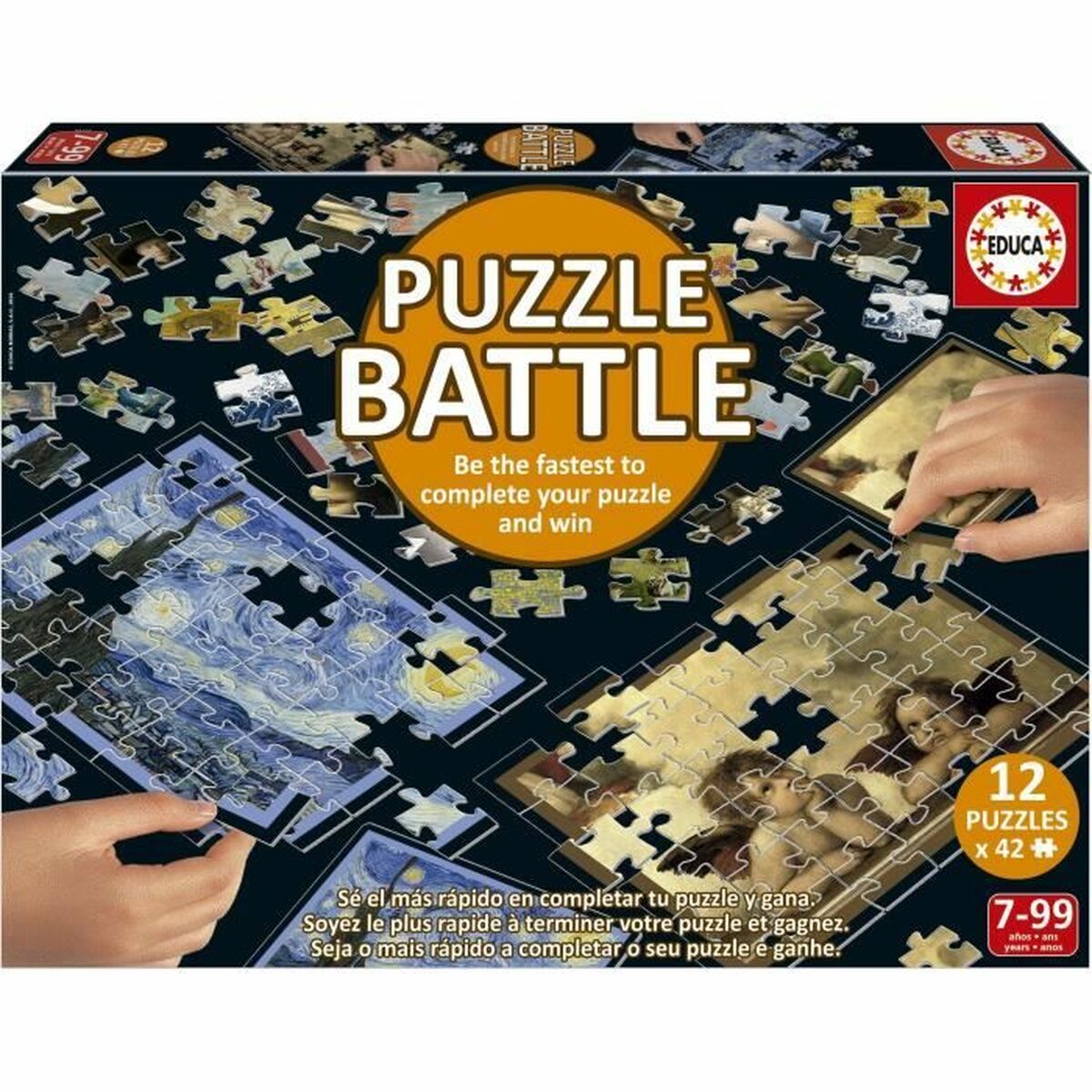 Puzzle Educa Battle Art 42 Pièces (12 Unités)