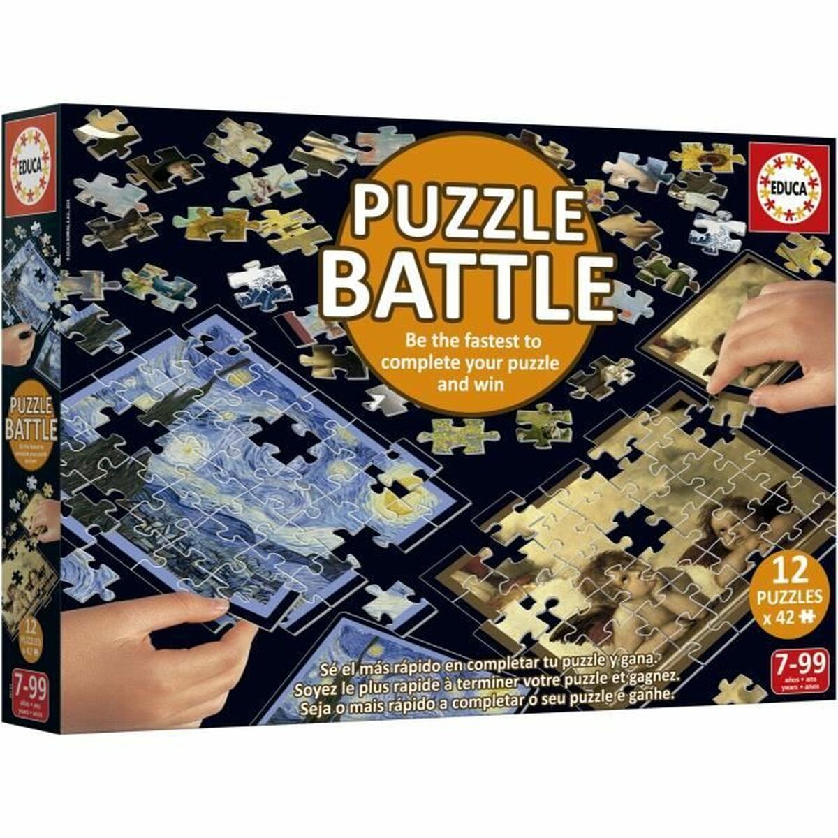 Puzzle Educa Battle Art 42 Pièces (12 Unités)