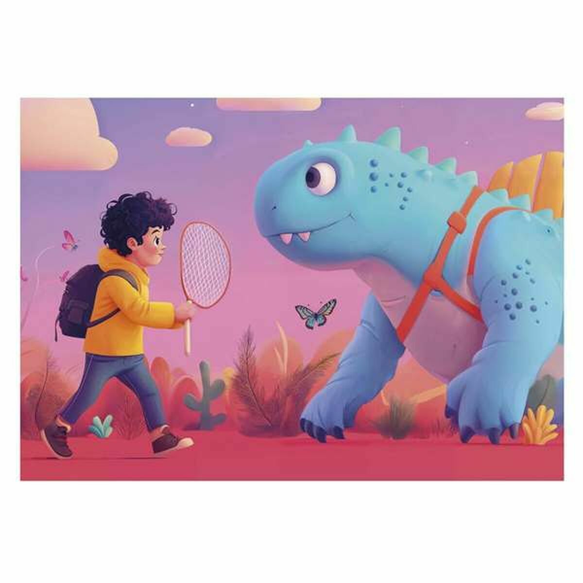Set de 4 Puzzles Educa Friendly Dinosaurs