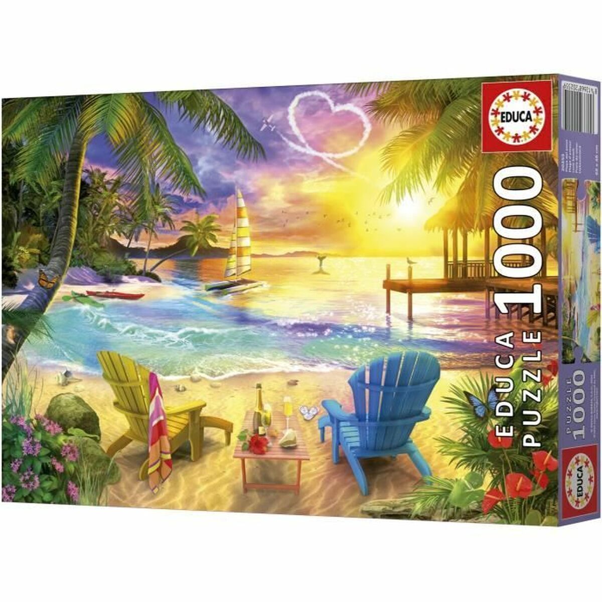 Puzzle Educa Love Beach 1000 Pièces