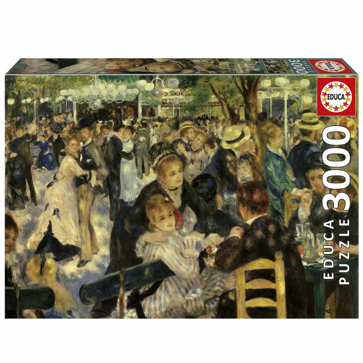 Puzzle Educa Baile en el Moulin De La Galette 3000 Pièces