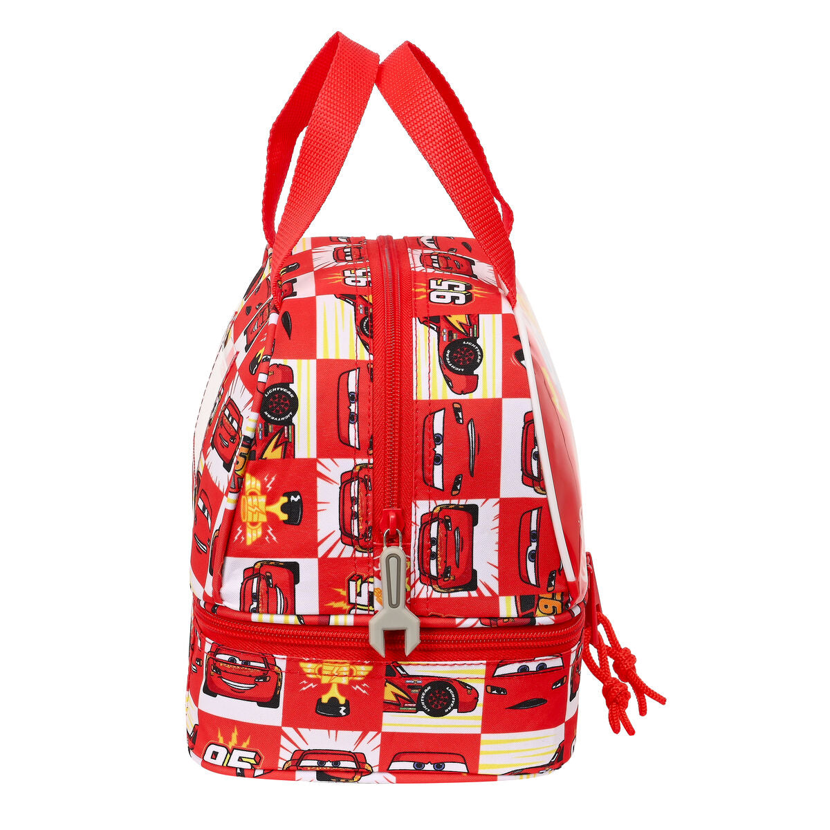 Sac à goûter Cars Let's race Blanc Rouge 20 x 20 x 15 cm