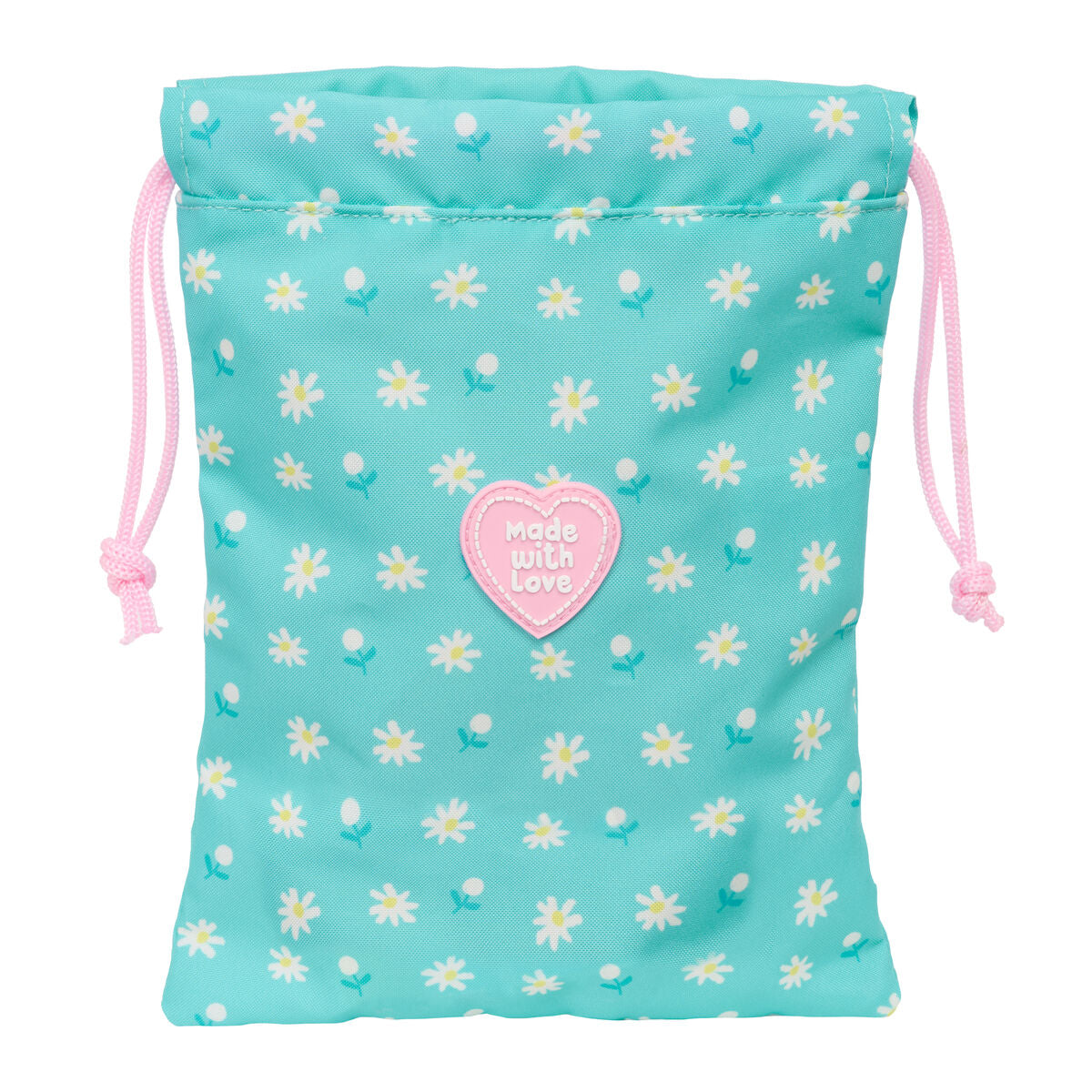 Sac à goûter Peppa Pig Pretty flowers Jaune Menthe