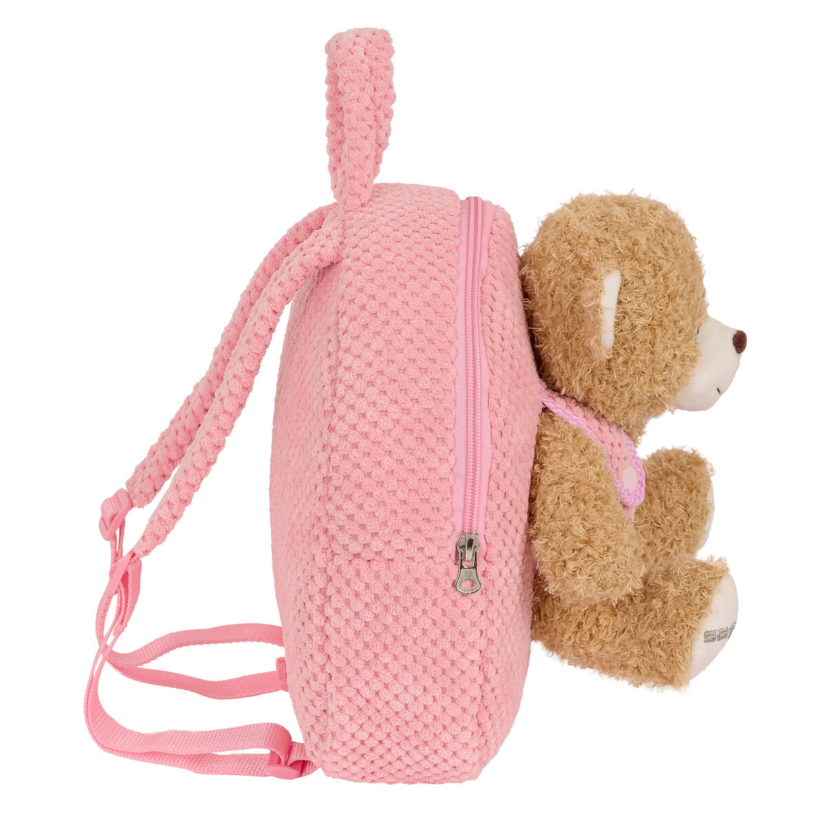 Sac à dos enfant Safta Ours en peluche Rose 23 x 27 x 7,5 cm