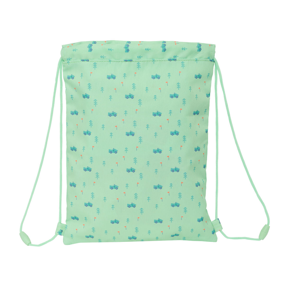 Sac à dos serré par des ficelles Safta Coches Vert 26 x 34 x 1 cm
