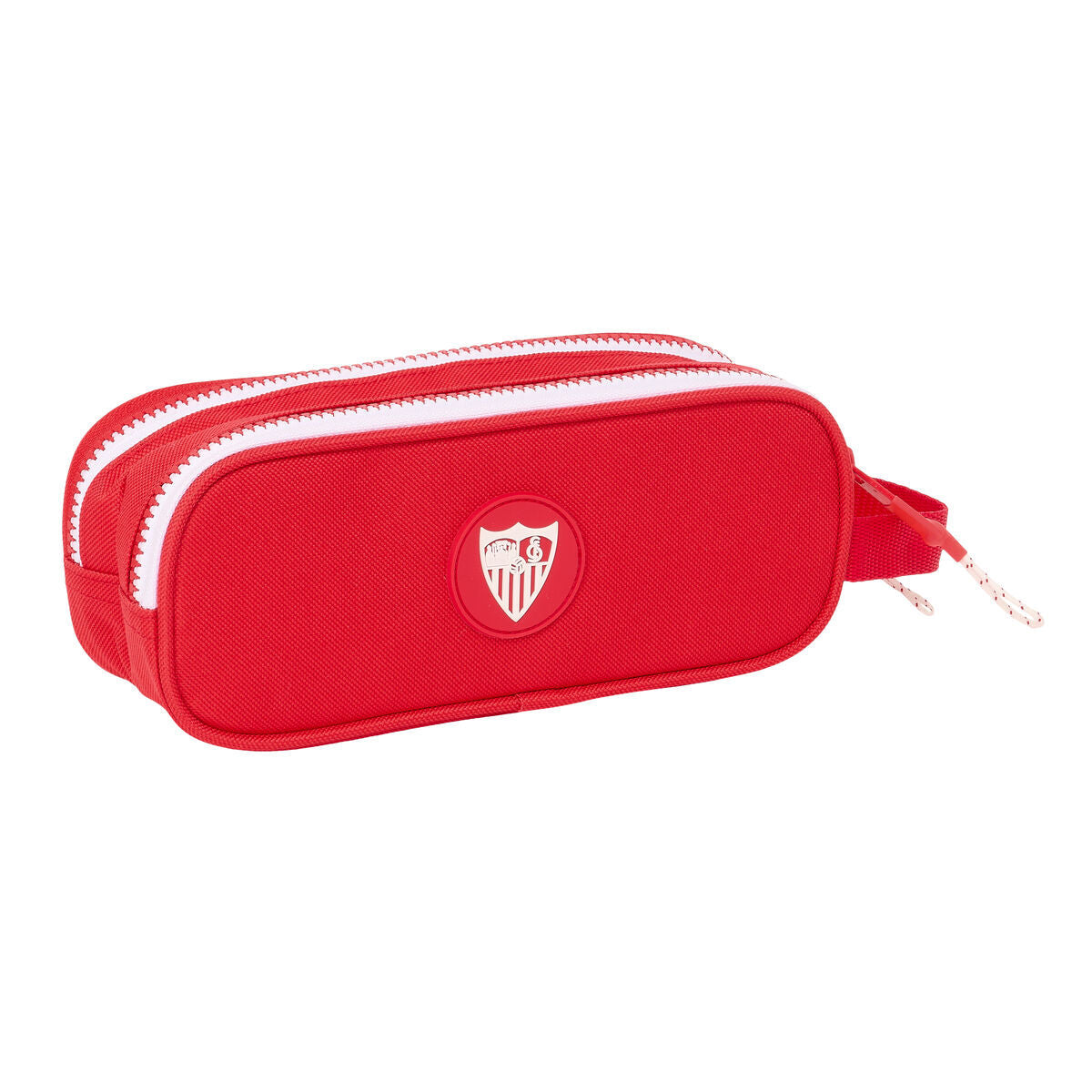 Trousse Fourre-Tout Double Sevilla Fútbol Club Rouge 21 x 8 x 6 cm