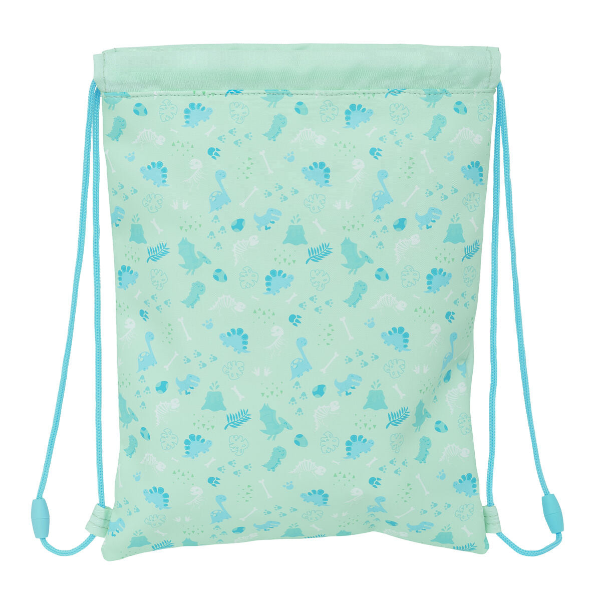 Sac à dos serré par des ficelles Safta Dino Vert 26 x 34 x 1 cm