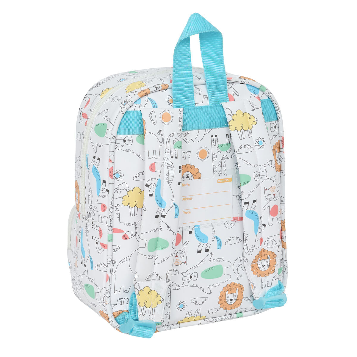 Cartable Safta Zoo Beige 22 x 27 x 10 cm
