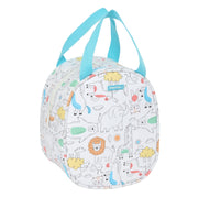 Sac glacière goûter Safta Zoo Beige 19 x 22 x 14 cm