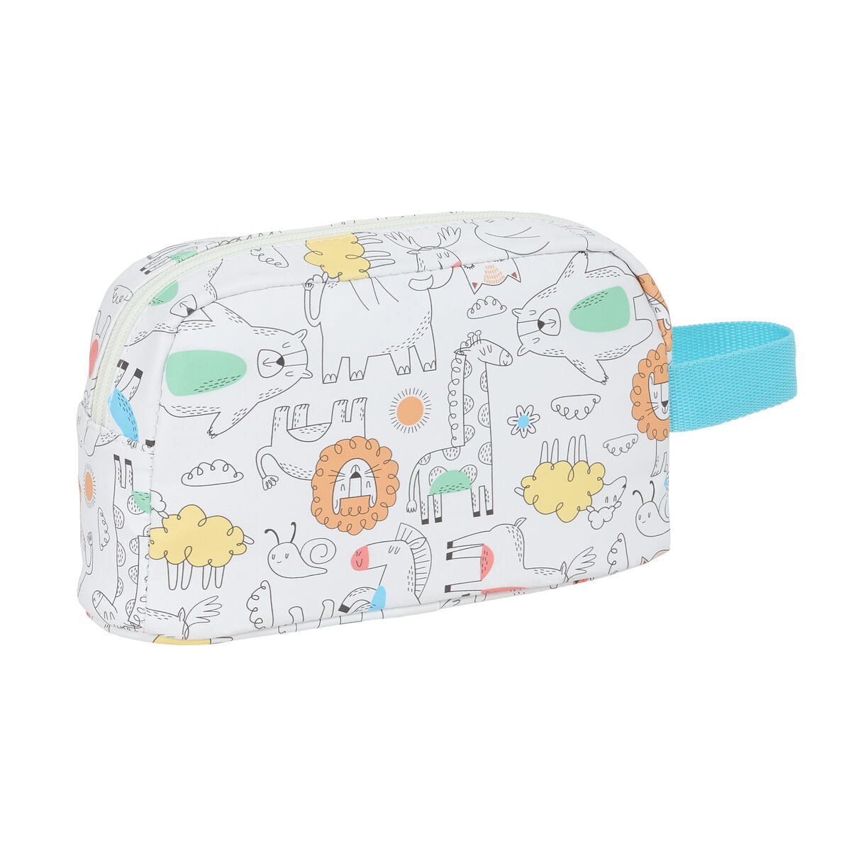 Sac glacière goûter Safta Zoo Beige 21,5 x 12 x 6,5 cm