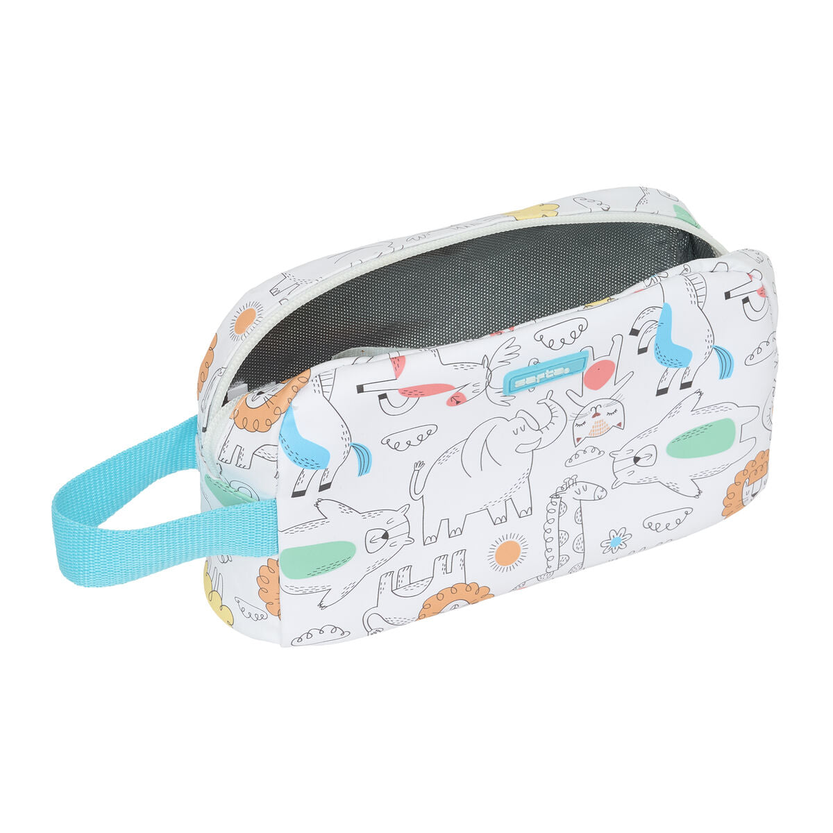 Sac glacière goûter Safta Zoo Beige 21,5 x 12 x 6,5 cm