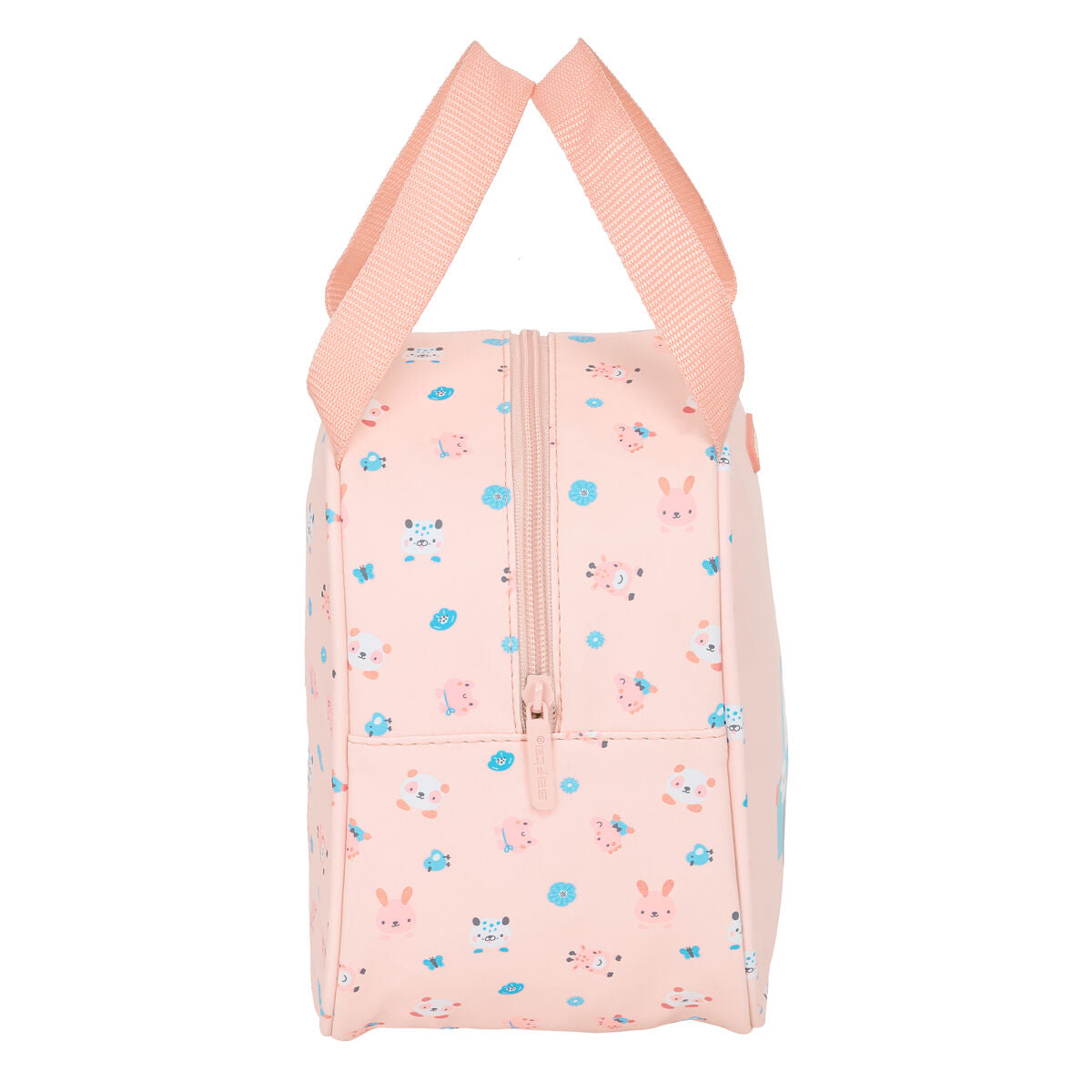 Sac glacière goûter Safta Jirafa Corail 19 x 22 x 14 cm