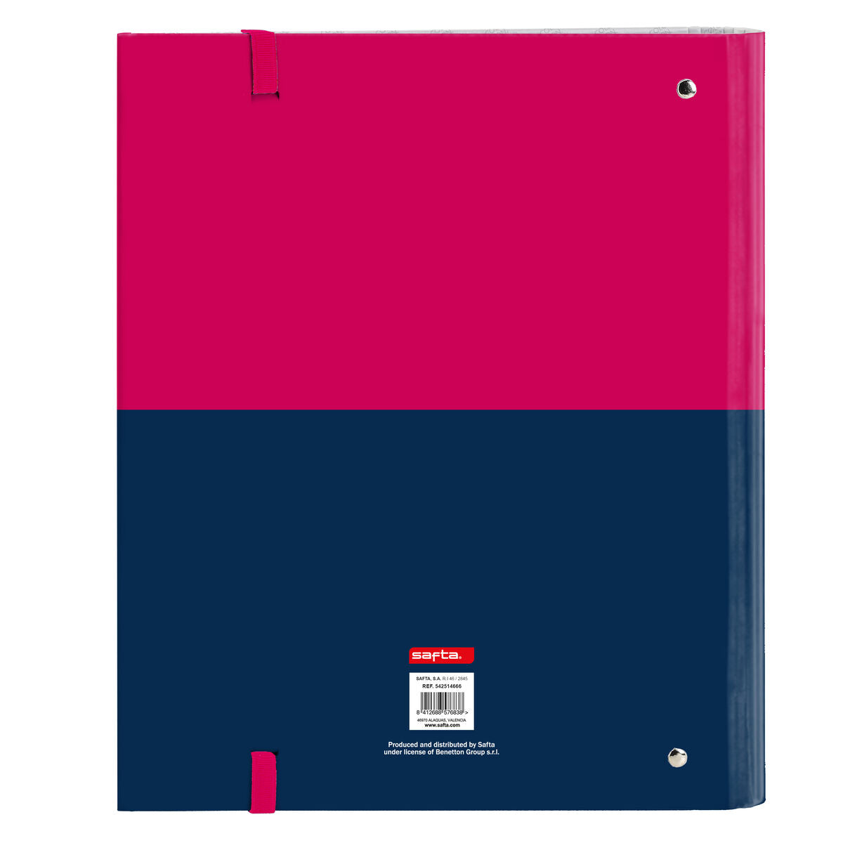 Reliure à anneaux Benetton Cherry Cerise Blue marine 27 x 32 x 3.5 cm