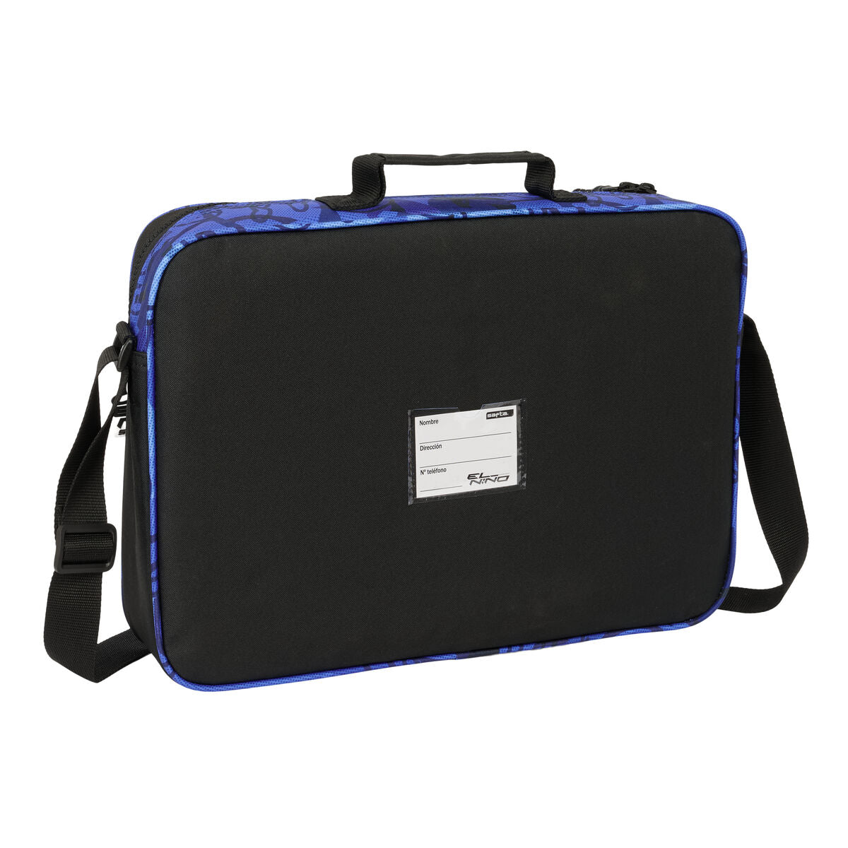 Cartable d'école El Niño Roller Bleu Noir 38 x 28 x 6 cm