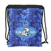 Sac à dos serré par des ficelles El Niño Roller Bleu Noir 35 x 40 x 1 cm