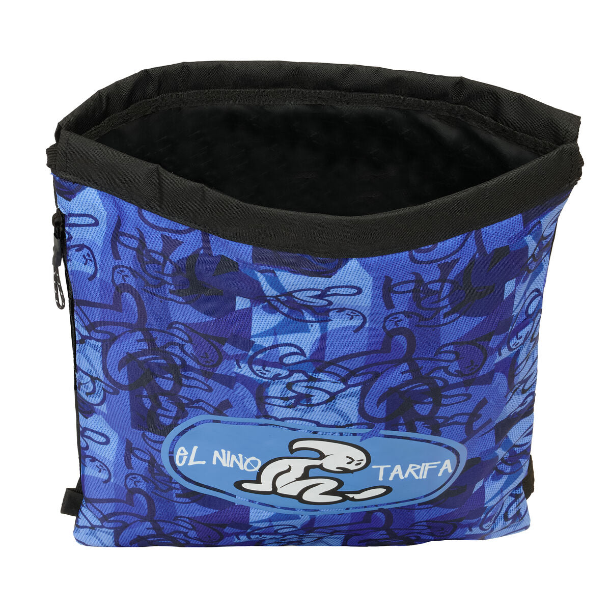 Sac à dos serré par des ficelles El Niño Roller Bleu Noir 35 x 40 x 1 cm