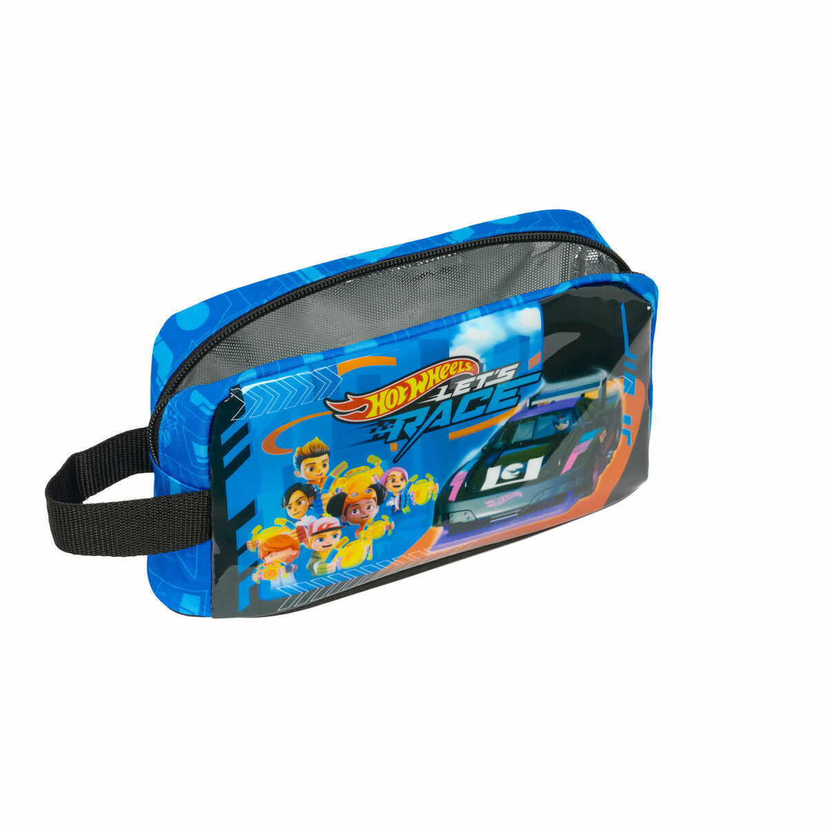 Sac glacière goûter Hot Wheels Let's race Bleu Noir 21,5 x 12 x 6,5 cm