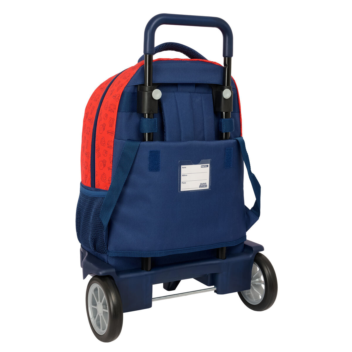 Cartable Super Mario Trick Rouge Bleu foncé 33 x 45 x 22 cm