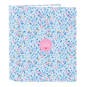 Reliure à anneaux Vicky Martín Berrocal Paraíso Bleu Rose A4 27 x 33 x 6 cm