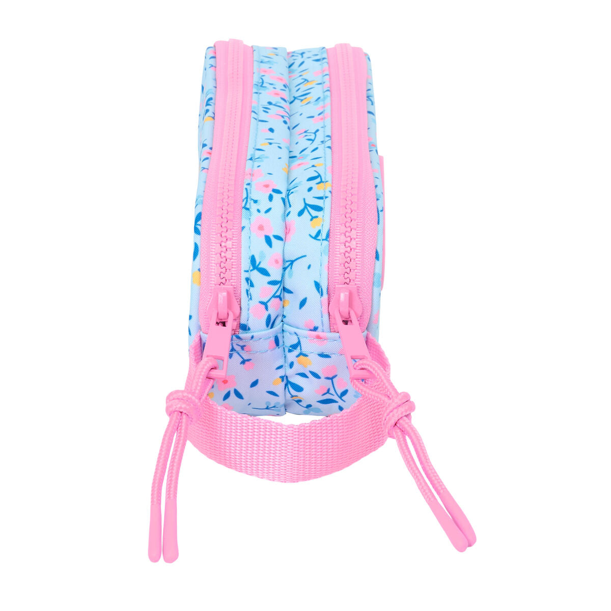 Trousse Fourre-Tout Double Vicky Martín Berrocal Paraíso Rose Bleu clair 21 x 8 x 6 cm