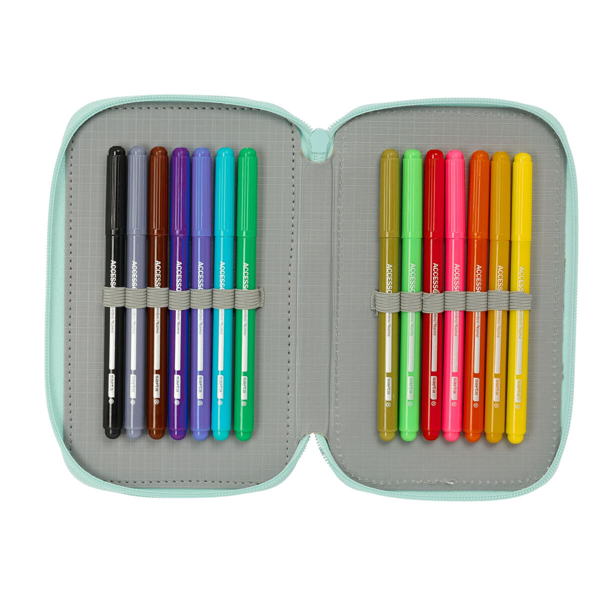 Trousse Scolaire avec Accessoires Disney Bleu 12,5 x 19,5 x 5,5 cm 37 Pièces