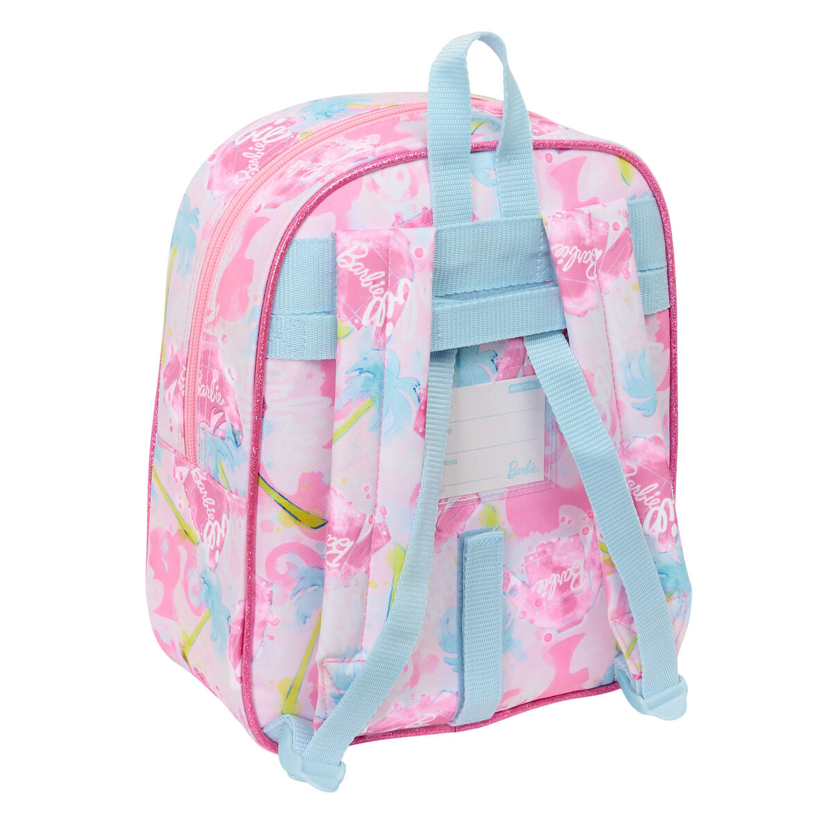 Cartable Barbie Painterly Rose Bleu ciel 22 x 27 x 10 cm
