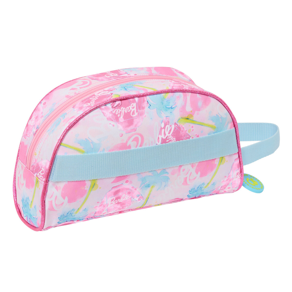 Nécessaire de Voyage Barbie Painterly Rose Bleu ciel 26 x 16 x 9 cm