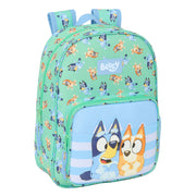 Cartable Bluey Sisters Vert 26 x 34 x 11 cm