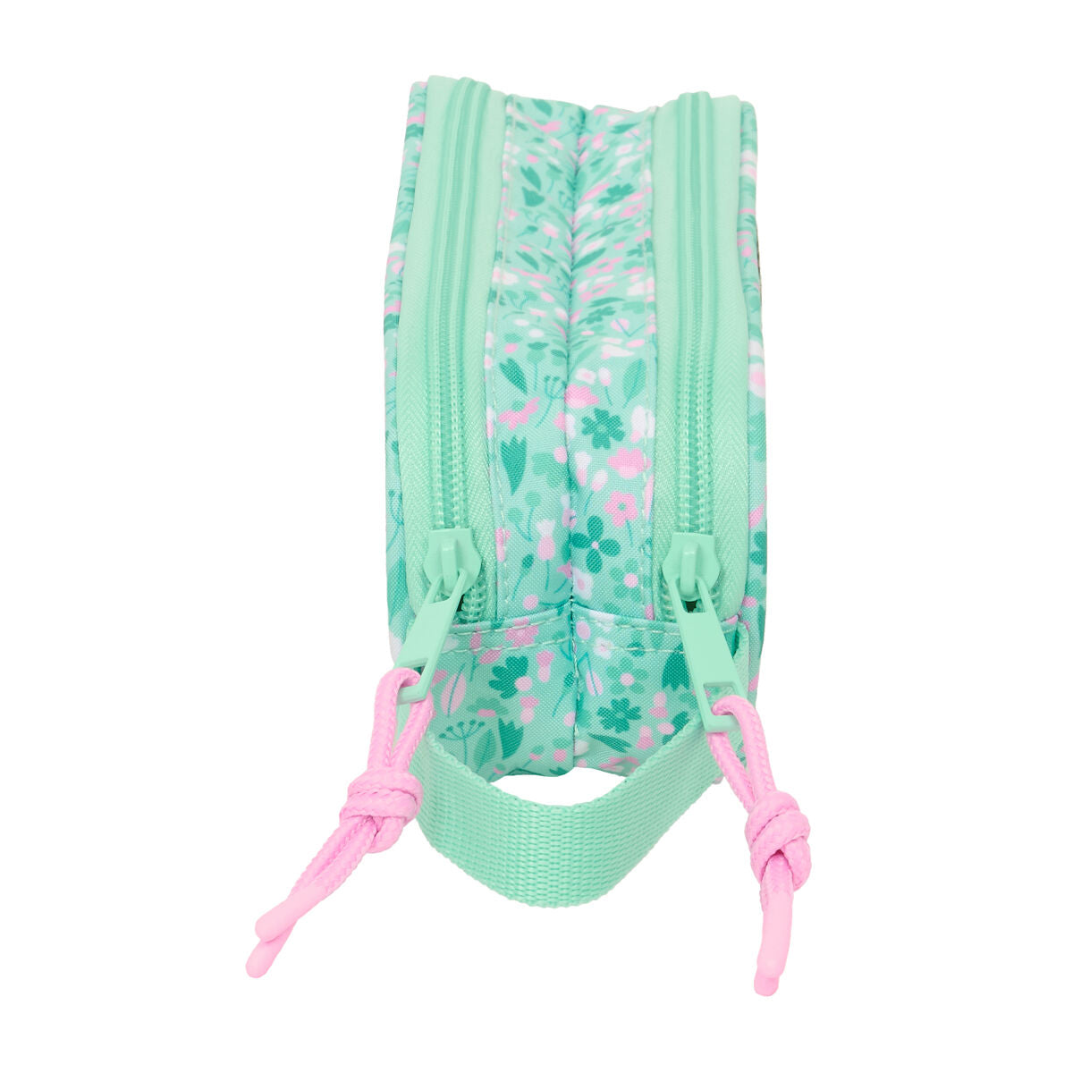 Trousse Fourre-Tout Double Safta Cuore Menthe 21 x 8 x 6 cm