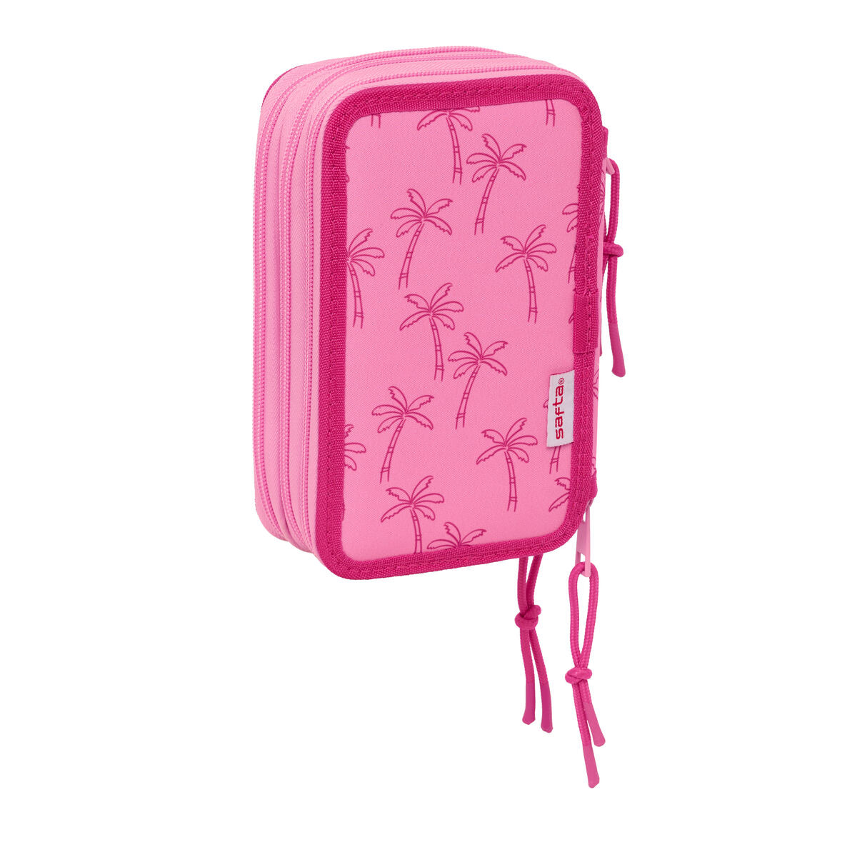 Pochette à crayons triple Lilo & Stitch Chill Rose Menthe 12,5 x 19,5 x 5,5 cm 37 Pièces