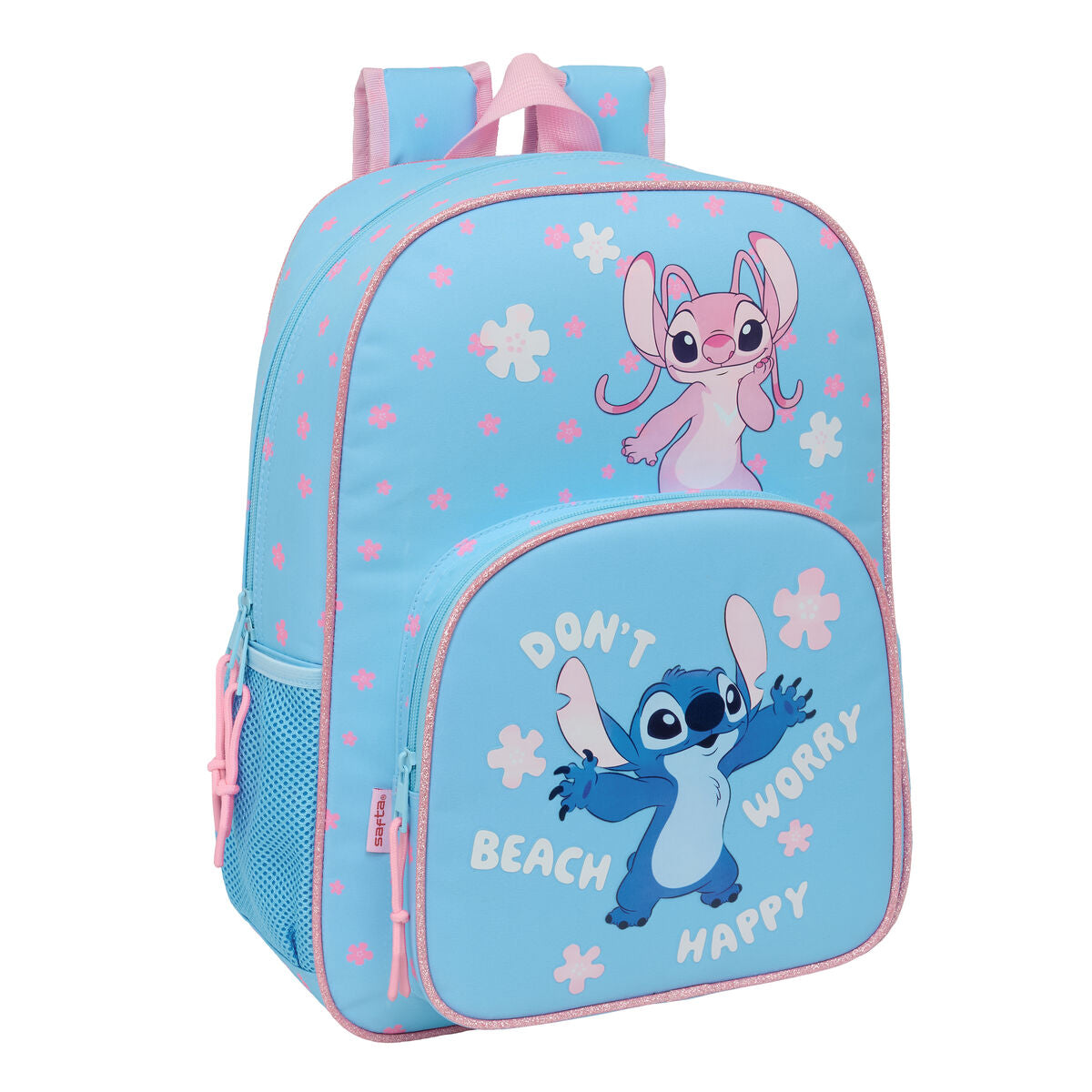 Cartable Lilo & Stitch Happy Bleu ciel 33 x 42 x 14 cm