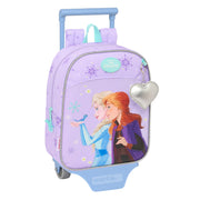 Cartable à roulettes Frozen Spirit Lila 22 x 27 x 10 cm