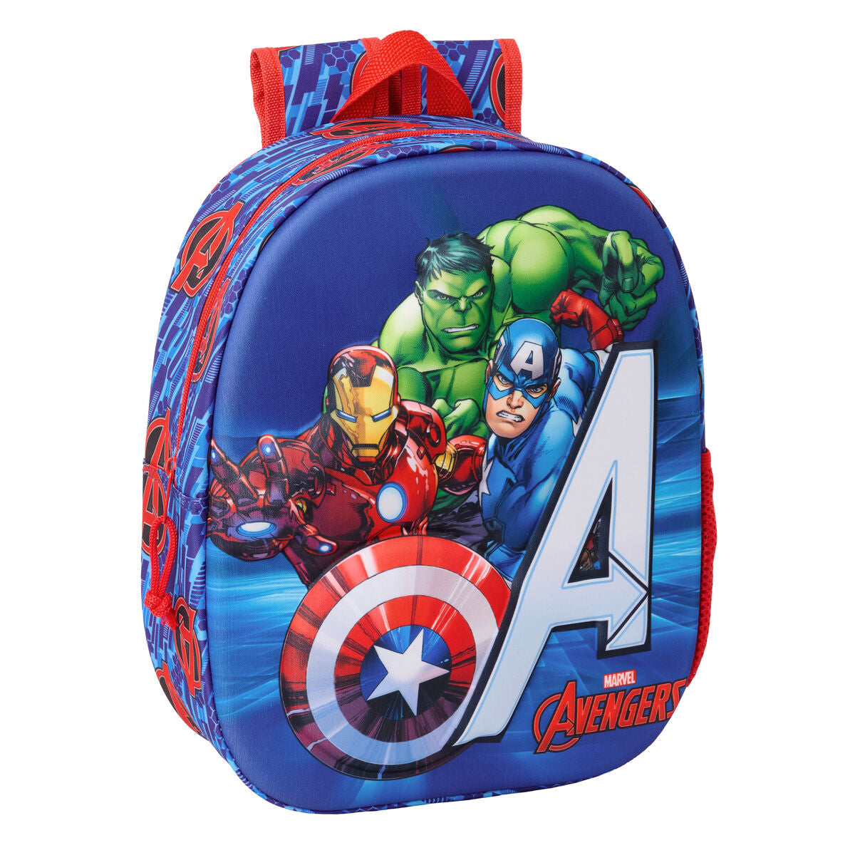 Sac à dos enfant The Avengers Rouge Bleu foncé 27 x 33 x 10 cm 3D