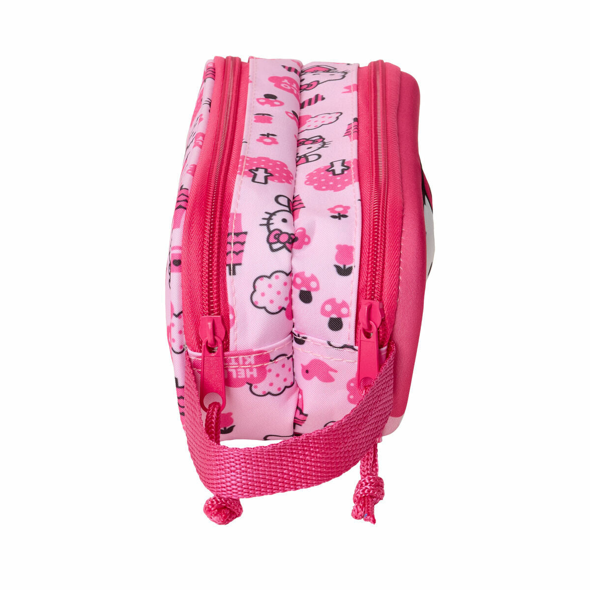 Trousse Fourre-Tout Double Hello Kitty Rose 21 x 8 x 6 cm