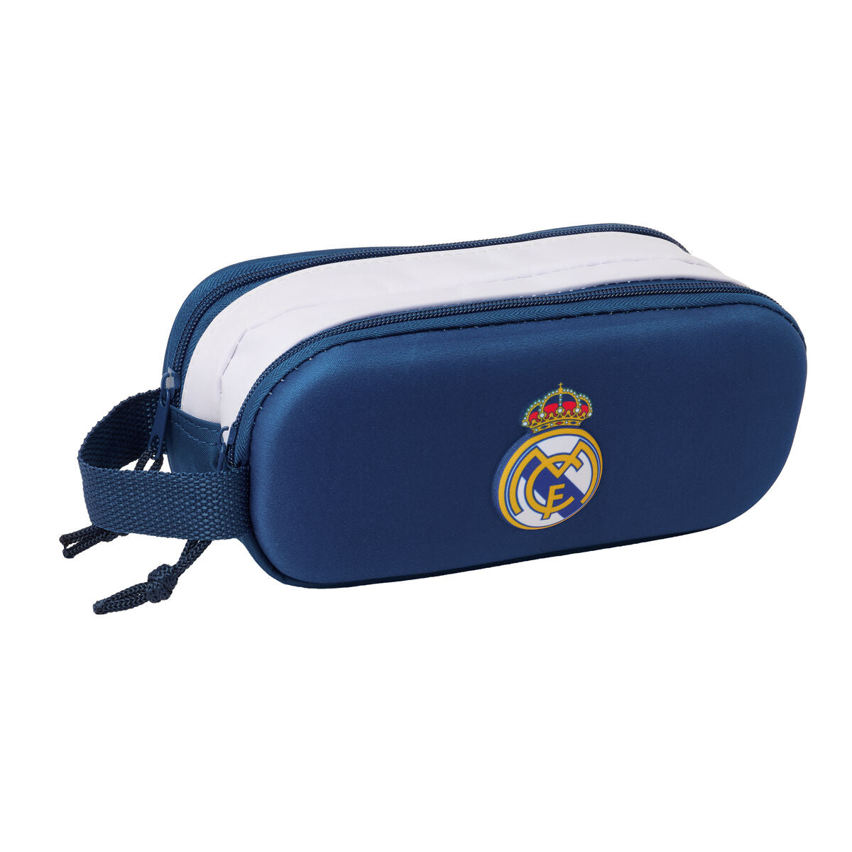 Trousse Fourre-Tout Double Real Madrid C.F. Noir 21 x 8 x 6 cm 3D
