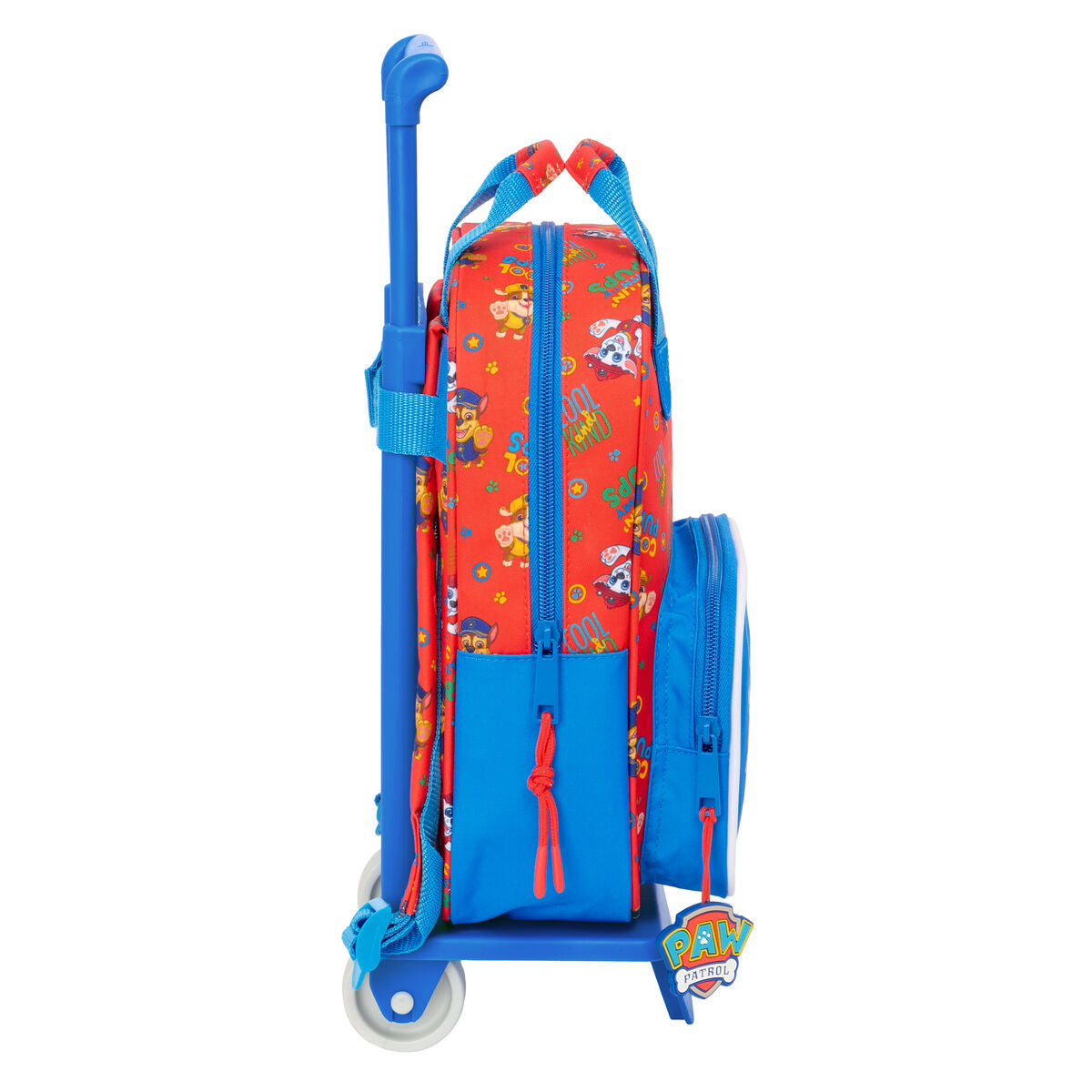 Cartable à roulettes The Paw Patrol Cool Bleu Rouge 20 x 28 x 8 cm