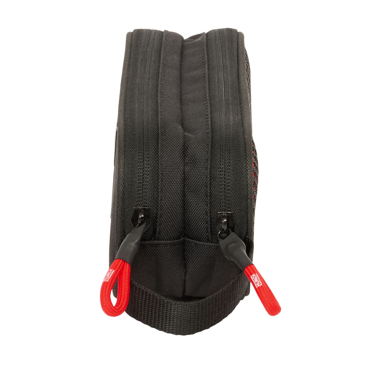 Trousse Fourre-Tout Double Munich Vulcan Noir 21 x 8 x 6 cm