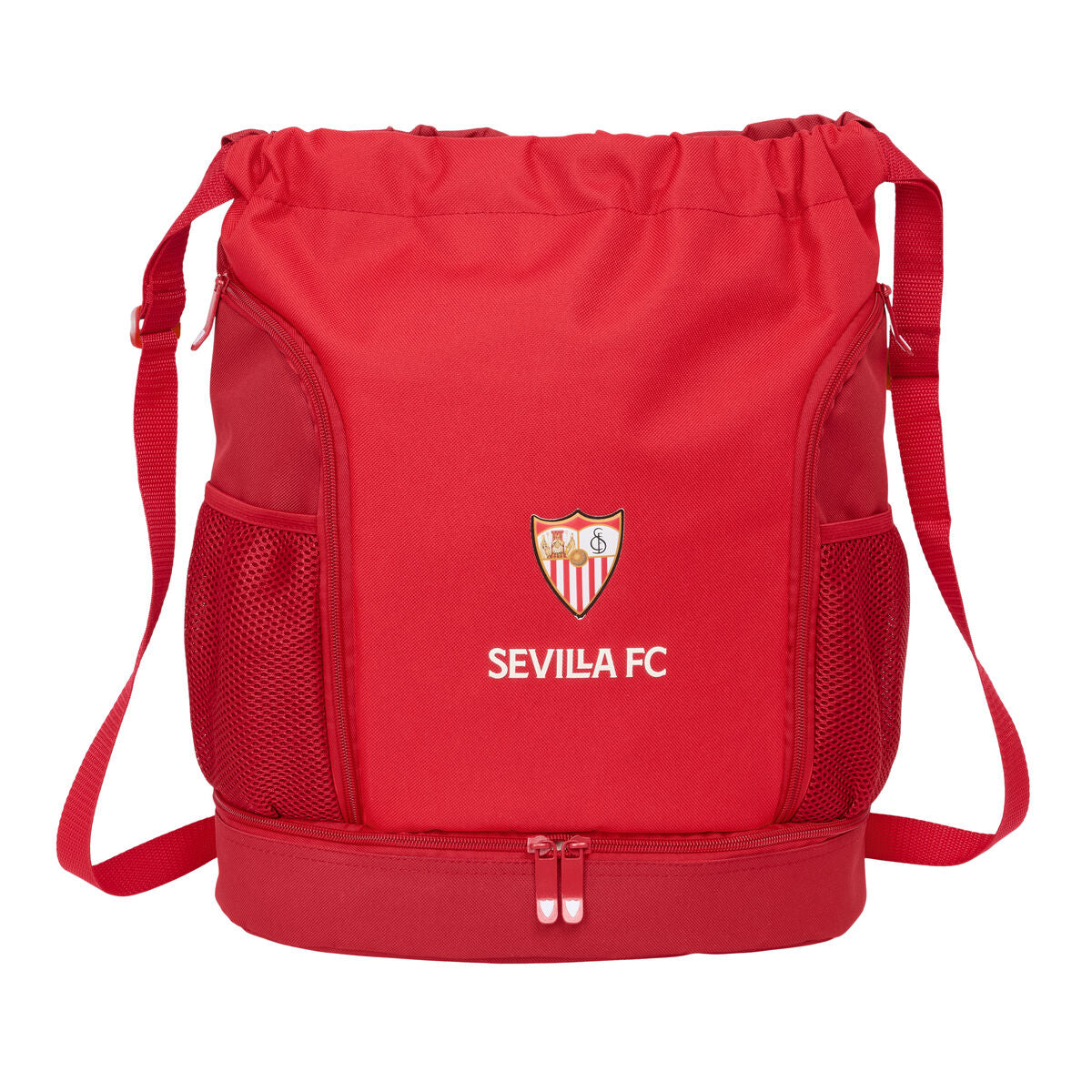 Sac à dos serré par des ficelles Sevilla Fútbol Club Rouge 35 x 40 x 1 cm