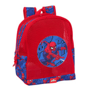 Sac à dos de plage Spider-Man Bleu Rouge 30,5 x 24 x 18 cm Enfant